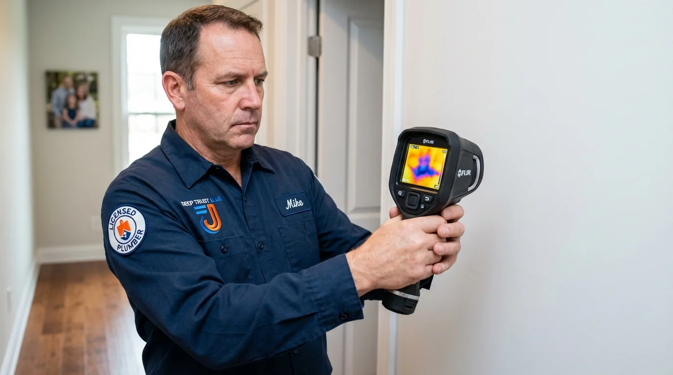Thermal imaging leak detection by Johns Plumbing LLC in Mammoth Lakes